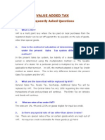 Value Added Tax: Frequently Asked Questions