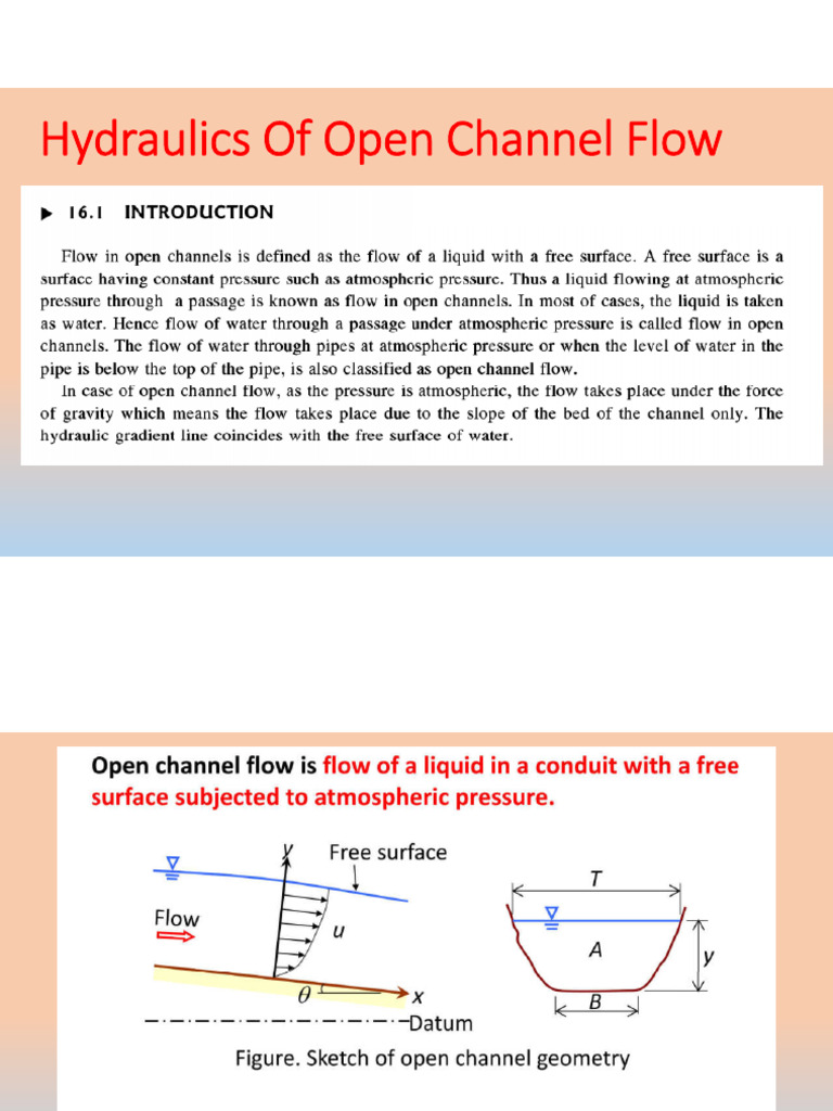 Hydraulics of Open Channel Flow | PDF | Continuum Mechanics ...