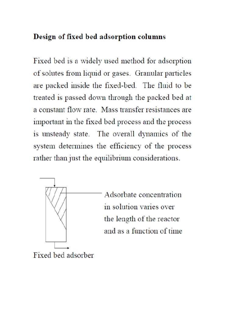 Fixed Bed Design | PDF