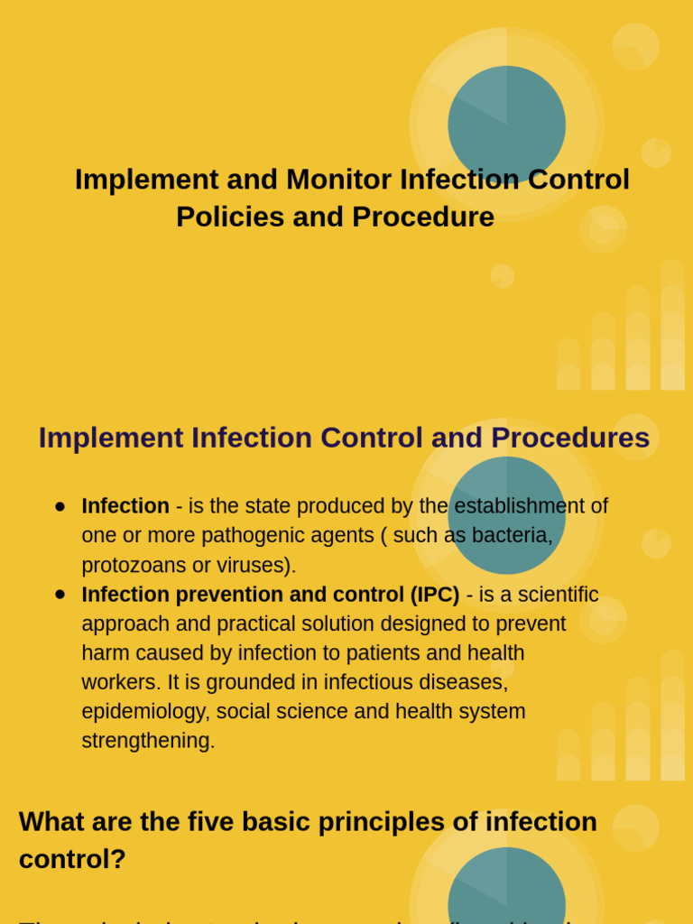 Infection Control Policies and Procedures | PDF | Infection | Personal ...