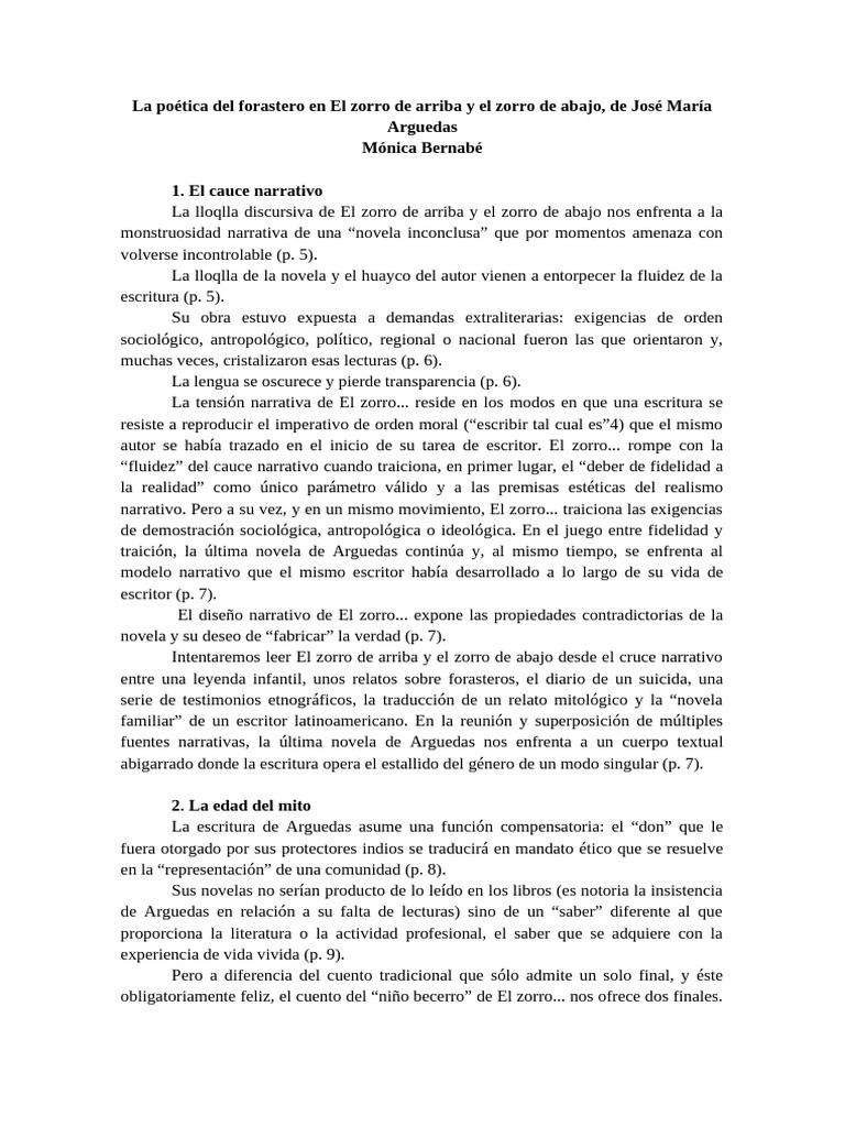La Poética Del Forastero... - Bernabé | PDF | Novelas | Testimonio