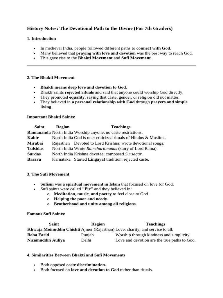Devotional Paths To The Divine | PDF | Bhakti Movement | Bhakti