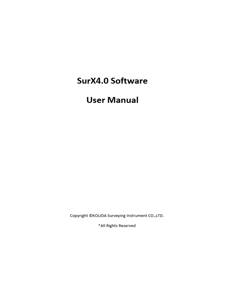 SurX 4.0 User Manual Overview | PDF | Cartesian Coordinate System ...