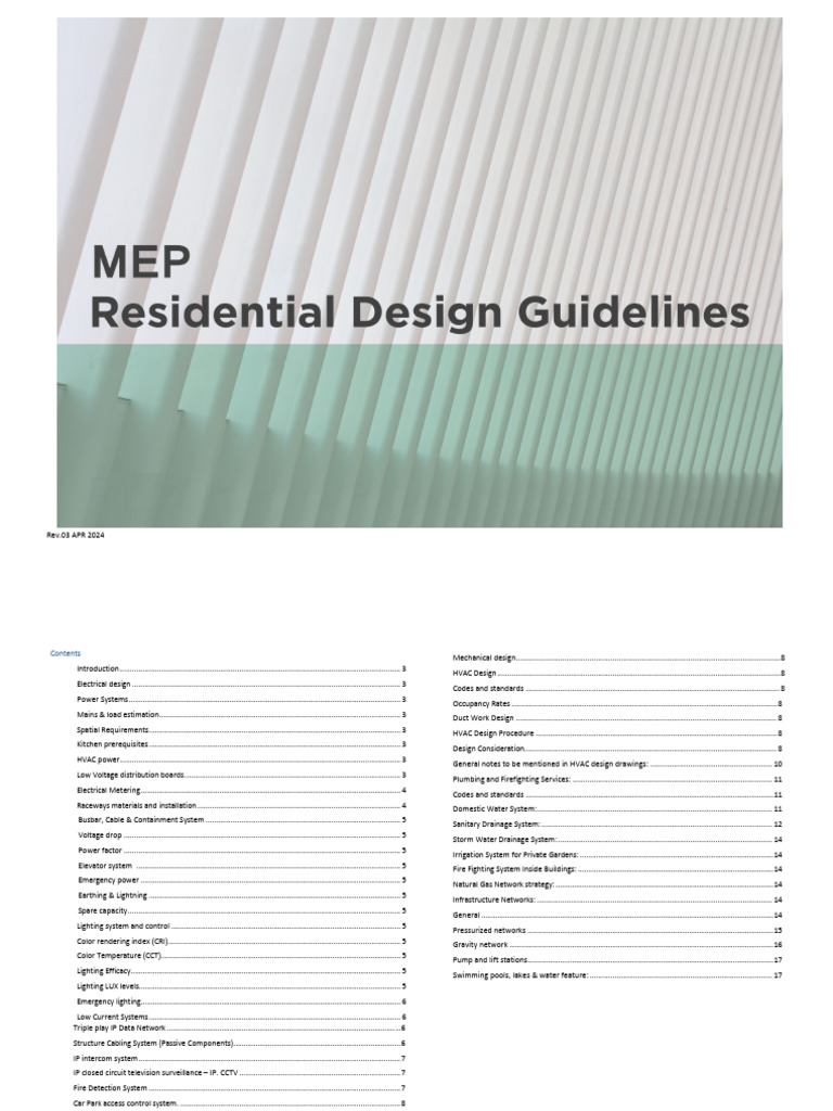 Electrical and Mechanical Design Guide | PDF | Lighting | Electrical Wiring