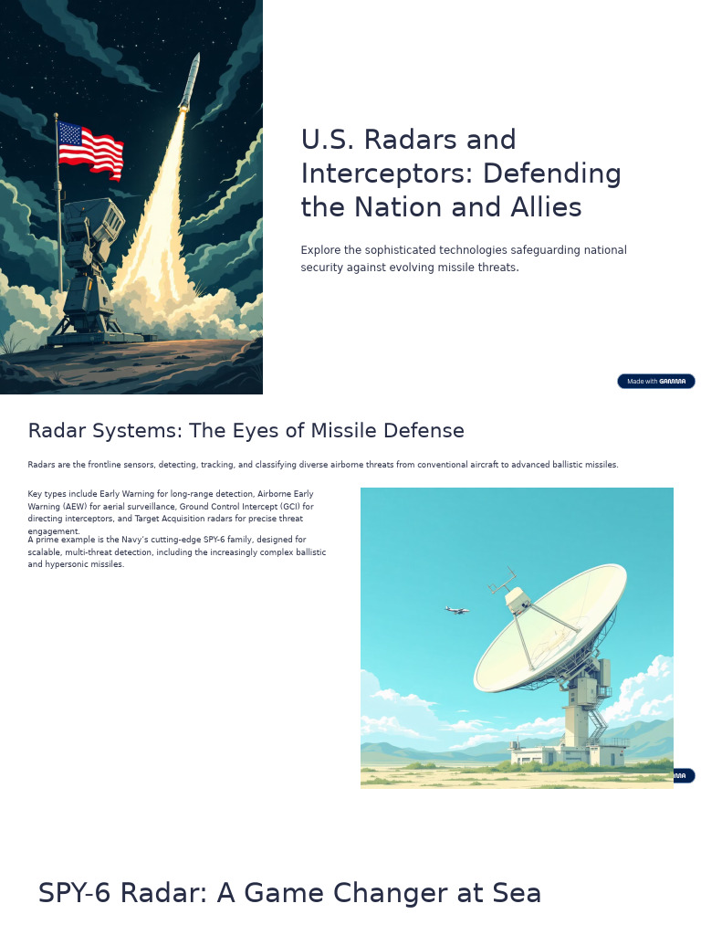 U.S. Missile Defense: Radars & Interceptors | PDF | Missile Defense ...