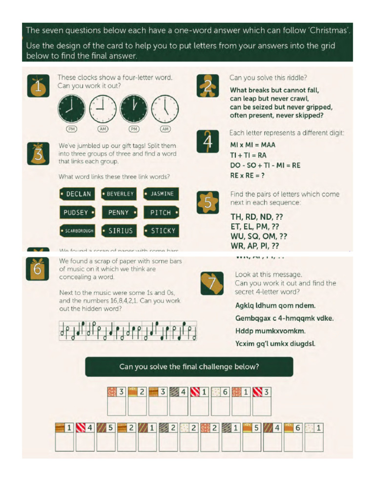 Christmas Code | PDF