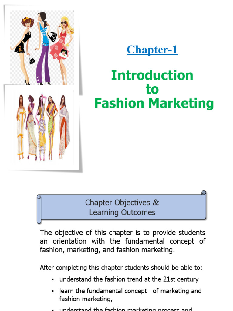 Introduction to Fashion Marketing Concepts | PDF | Marketing | Fashion
