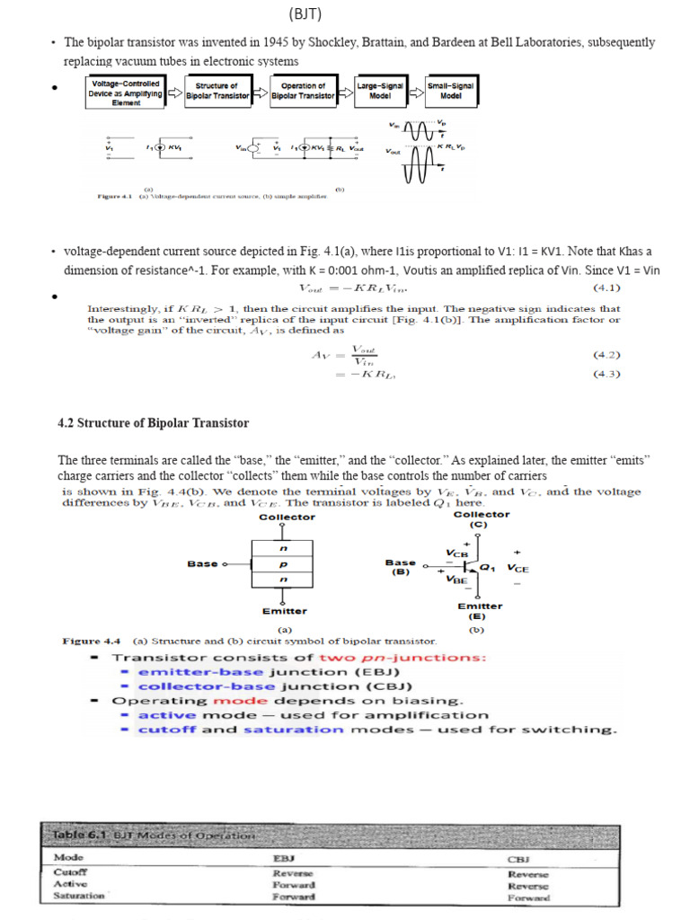 Understanding Bipolar Junction Transistors | PDF | Bipolar Junction ...
