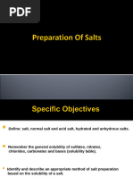 Methods of Salt Preparation in Chemistry | PDF | Salt (Chemistry ...