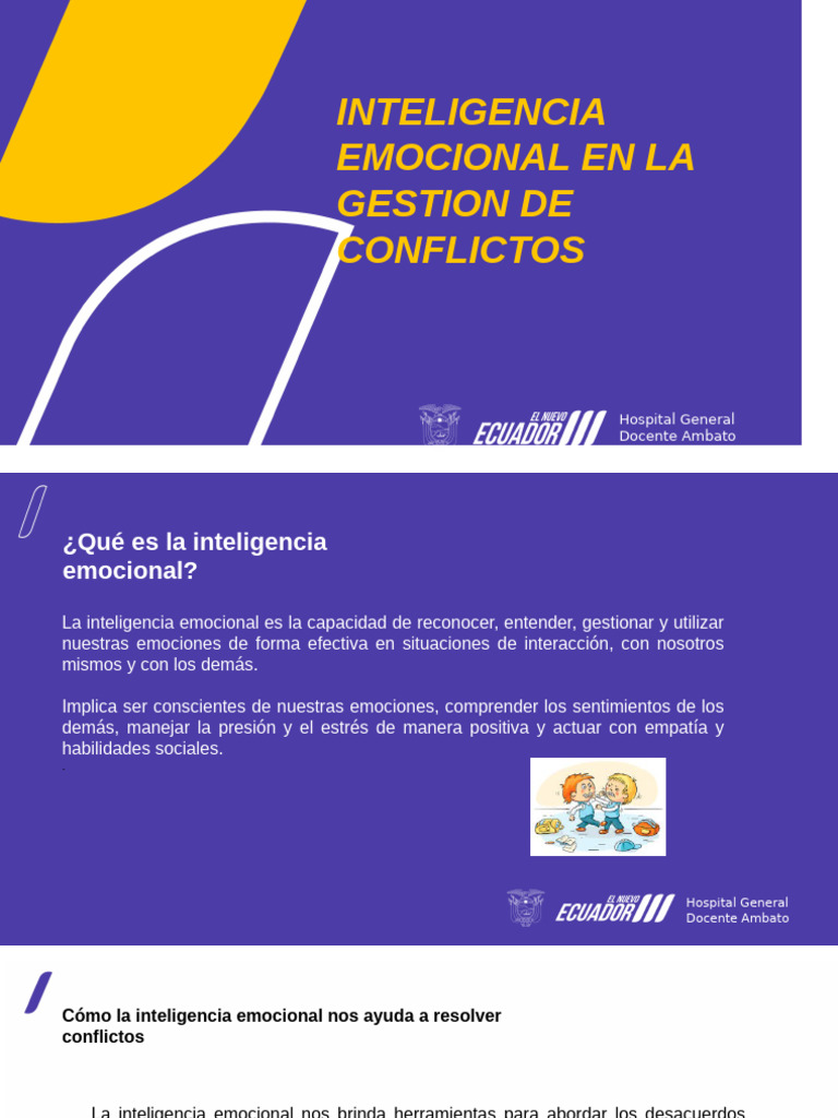 1. Inteligencia Emocional en La Gestion de Conflictos | PDF | Las ...