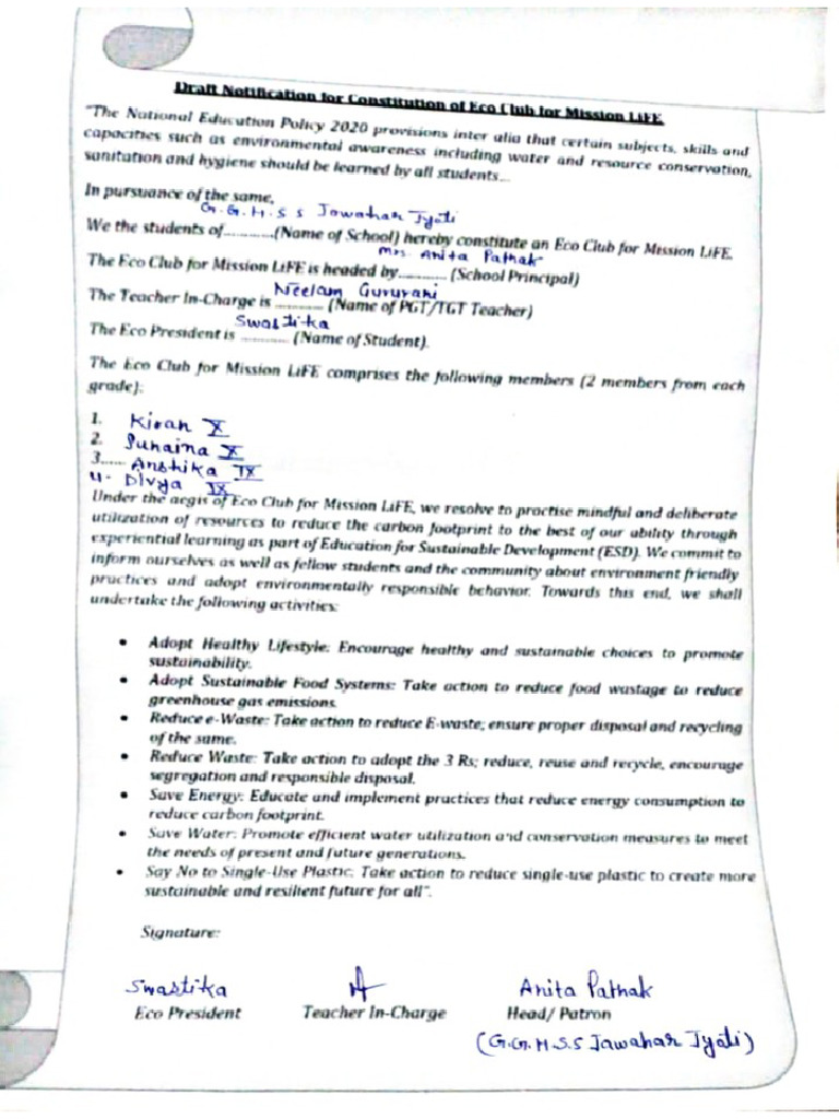 Eco Club | PDF
