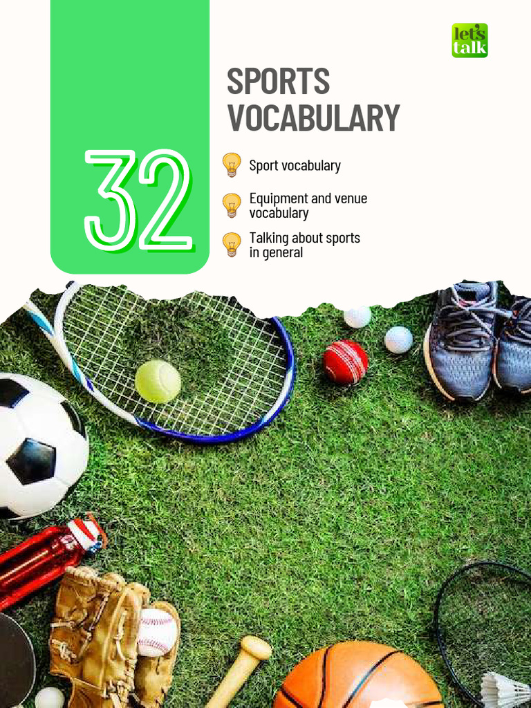Study Notes Lesson 32 - Sports Vocabulary | PDF | Referee | Sports