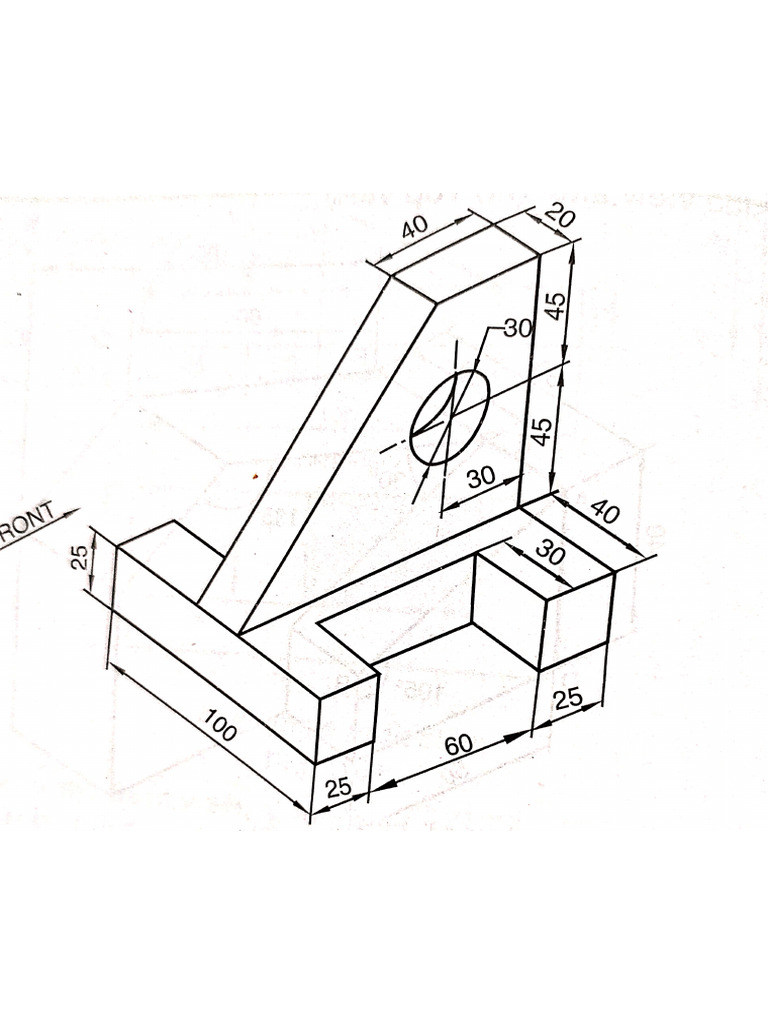 Orthographic Projection Problems | PDF