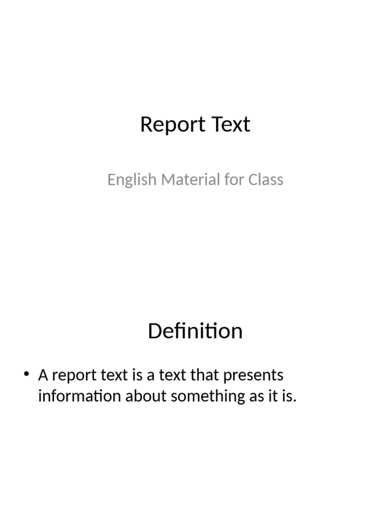 Report Text | PDF