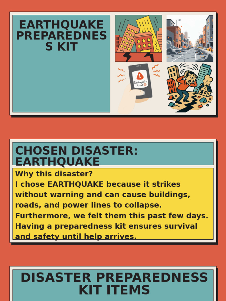 Essential Earthquake Preparedness Kit | PDF | Emergency Management