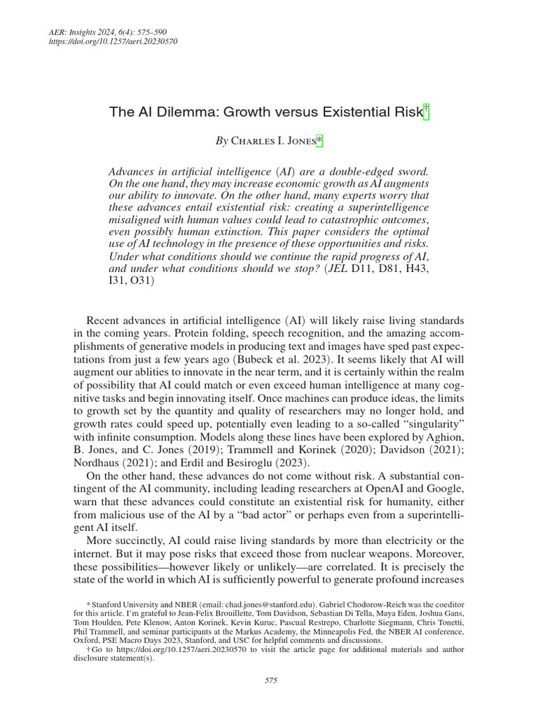 existentialrisk | PDF | Artificial Intelligence | Intelligence (AI ...
