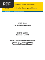 Download FINS2624 Portfolio Management S12012 March 51 by Catherine Wu SN95429294 doc pdf