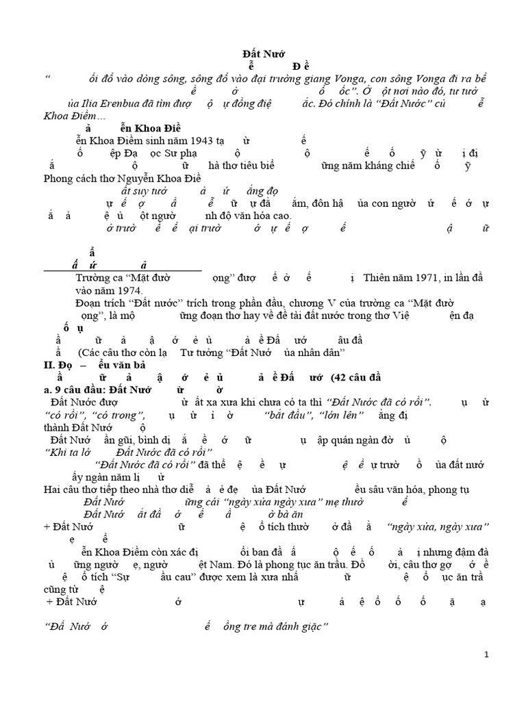 Dat Nuoc Nguyen Khoa Diem | PDF