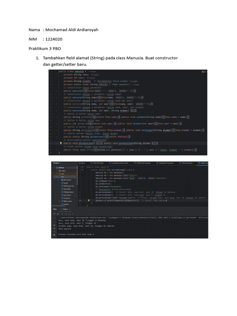 Perbandingan Java dan JavaScript dalam OOP | PDF