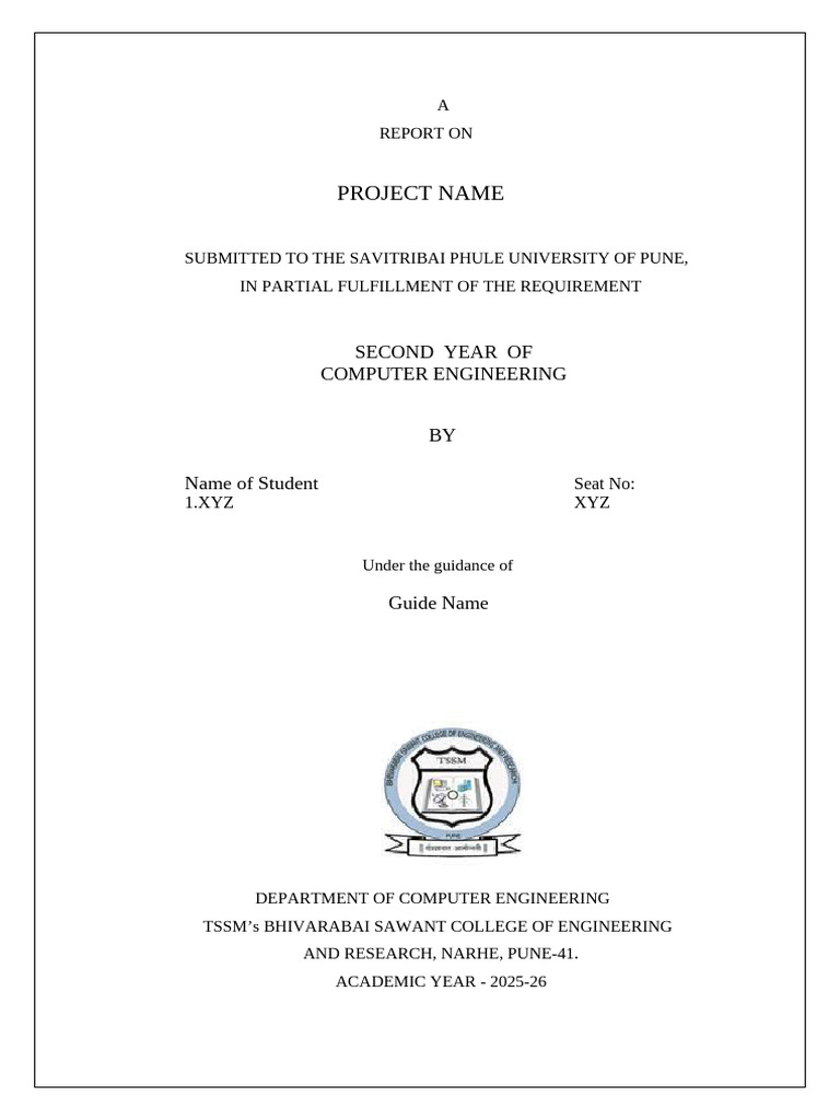 Project Report for Computer Engineering | PDF
