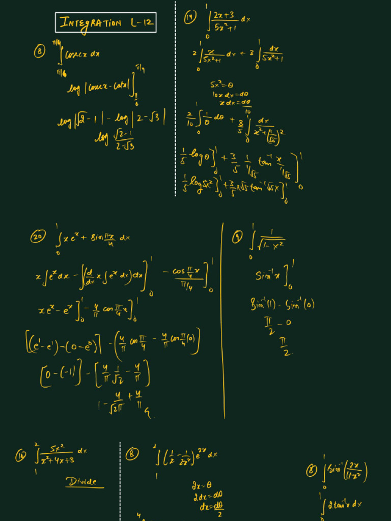Integration Lecture 12 Pdf