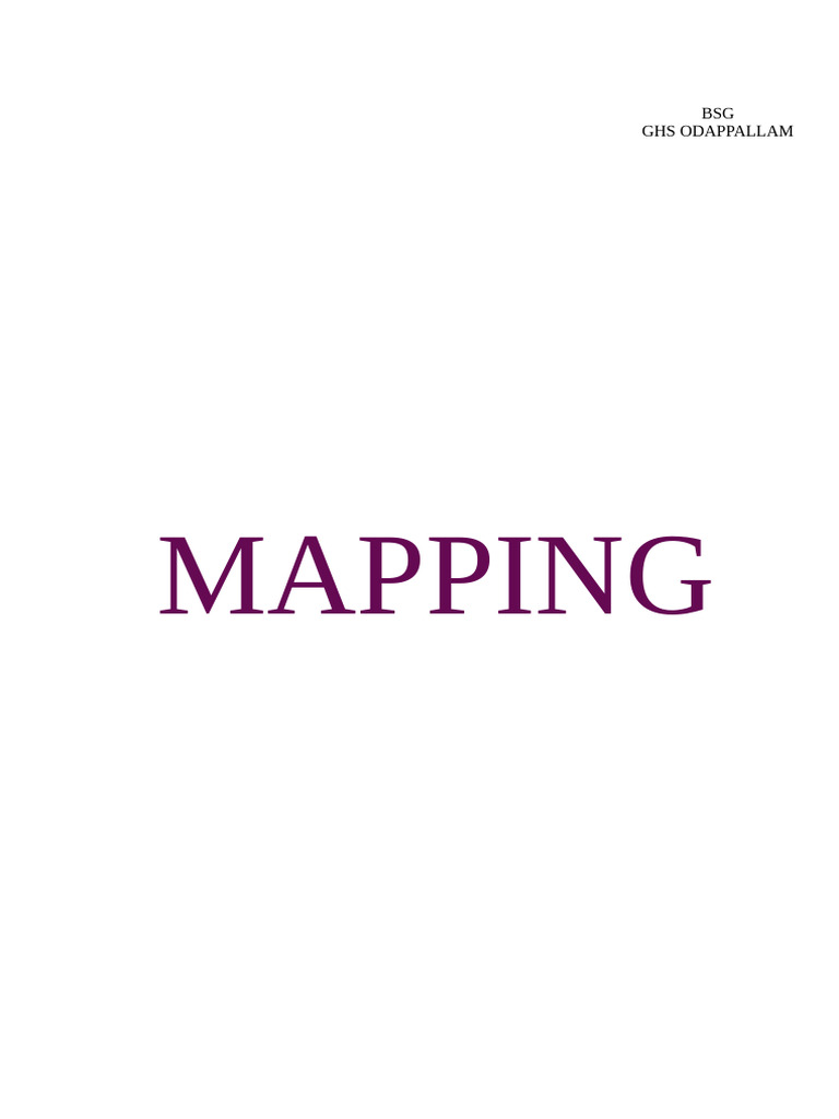 Mapping | PDF