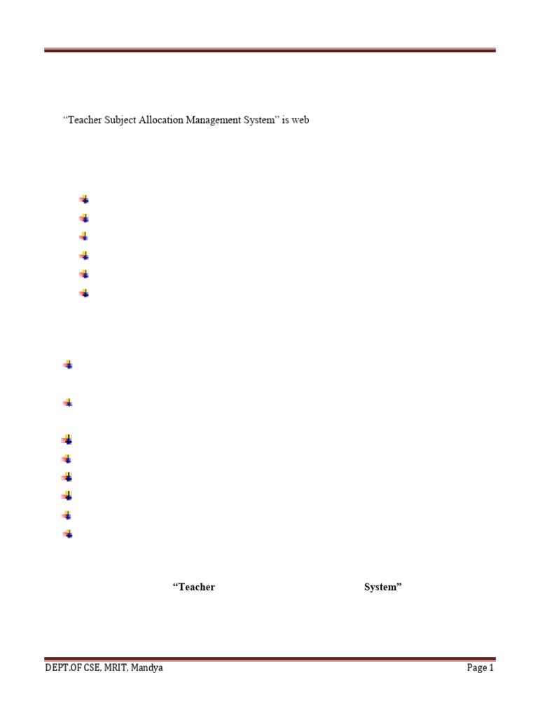 Chapter: - 1: Teacher Subject Allocation System | PDF | Php | Apache ...