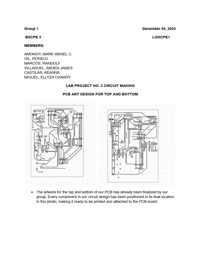 Lab Project 3 - Circuit Making_group1 | PDF