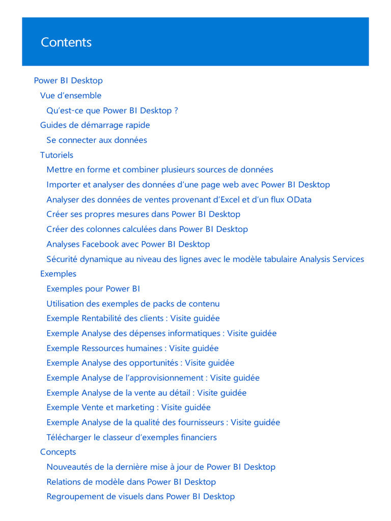Guide complet sur Power BI Desktop | PDF | Microsoft Excel | Serveur ...