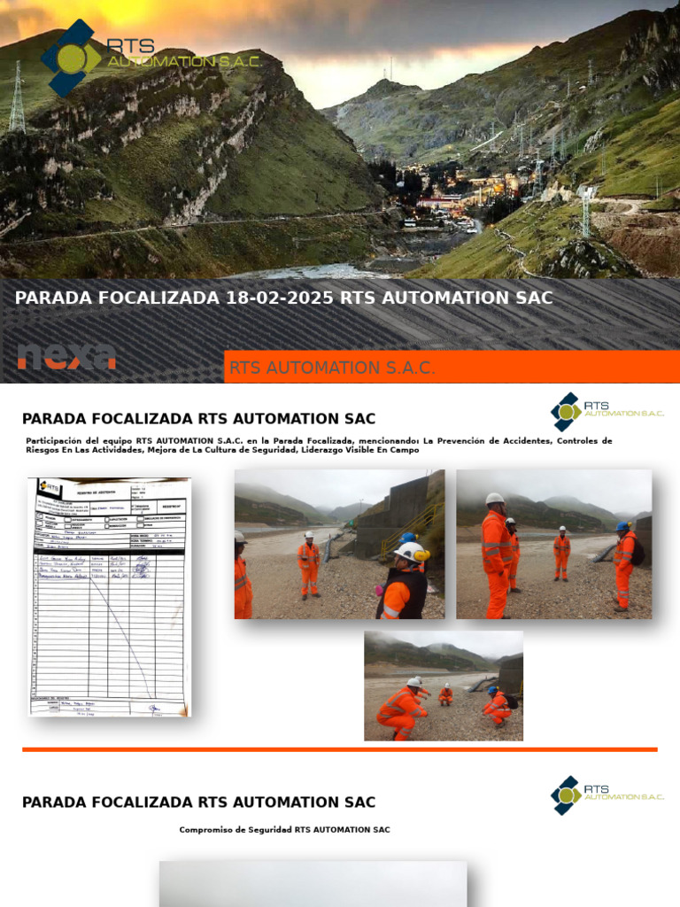 Parada Focalizada 18-02-2025 Rts Automation Sac | PDF