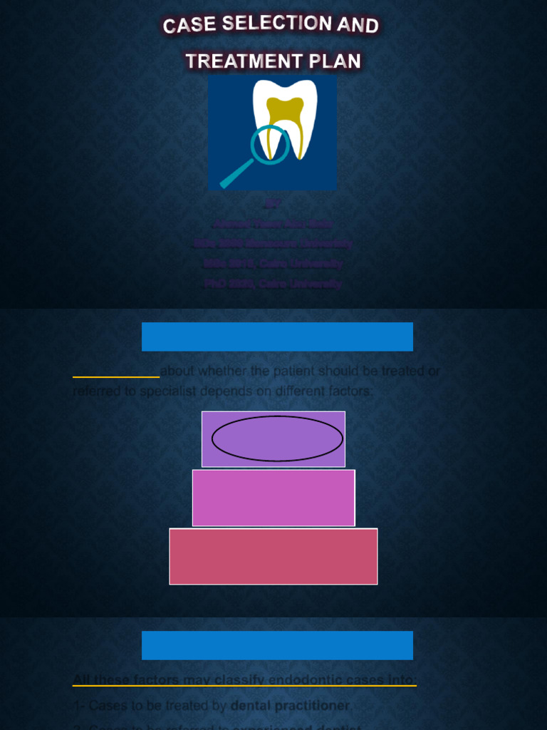 Case Selection and Treatment Planning PDF | PDF | Dentistry | Clinical ...