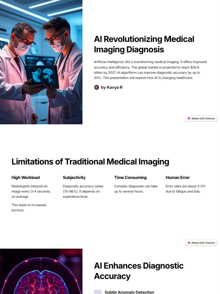 AI Transforming Medical Imaging Diagnosis | PDF | Artificial ...