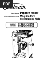 Download Sunbeam Popcorn Maker FPSBPP7310 FPSBPP7316 by WOW39235 SN95432145 doc pdf