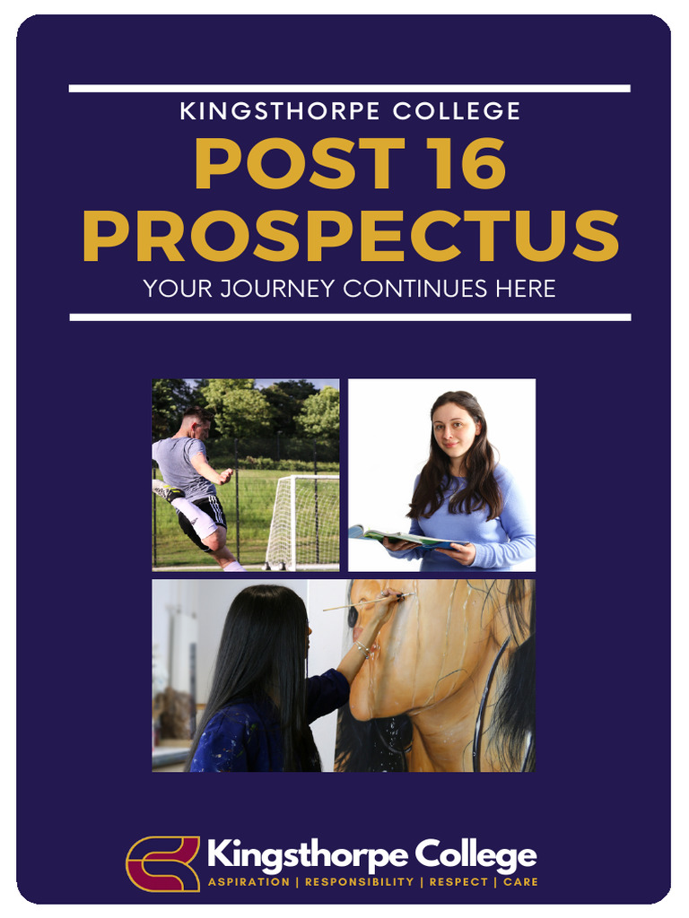 Kingsthorpe College Post 16 Prospectus | PDF | Science | Boot