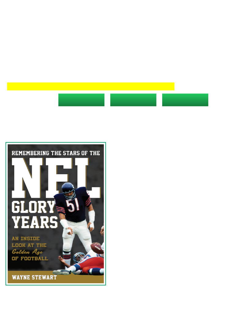 (Ebook) Remembering the stars of the NFL glory years: an inside look at ...