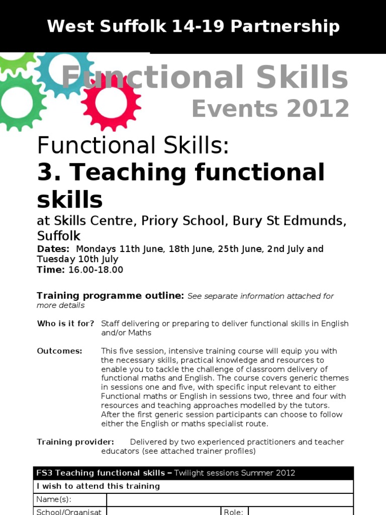 Functional Skills Training for Educators | PDF | Educational Technology ...