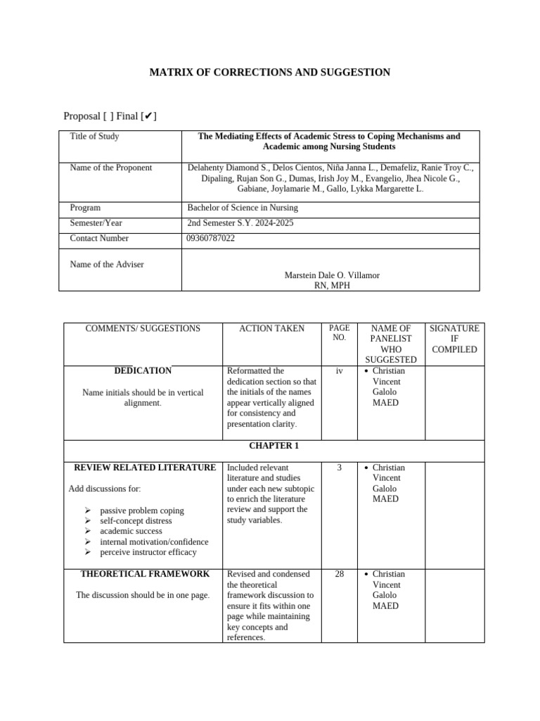 Nursing Study Corrections and Suggestions | PDF | Sampling (Statistics ...
