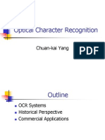 Optical Character Recognition: Chuan-Kai Yang