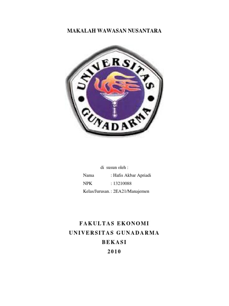 Makalah Wawasan Nusantara