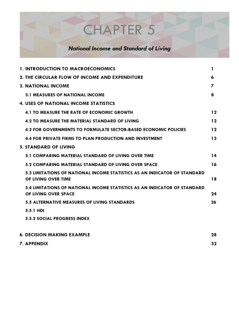 2025 SH1 H1 H2 Econ Ch5 Seminar Notes (Final) | PDF | Cost Of Living ...