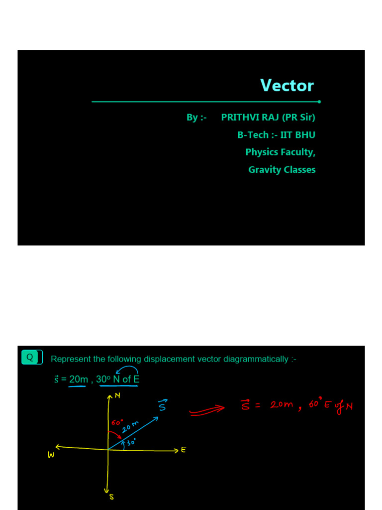 L2 - Vectors N1 (25-26) | PDF