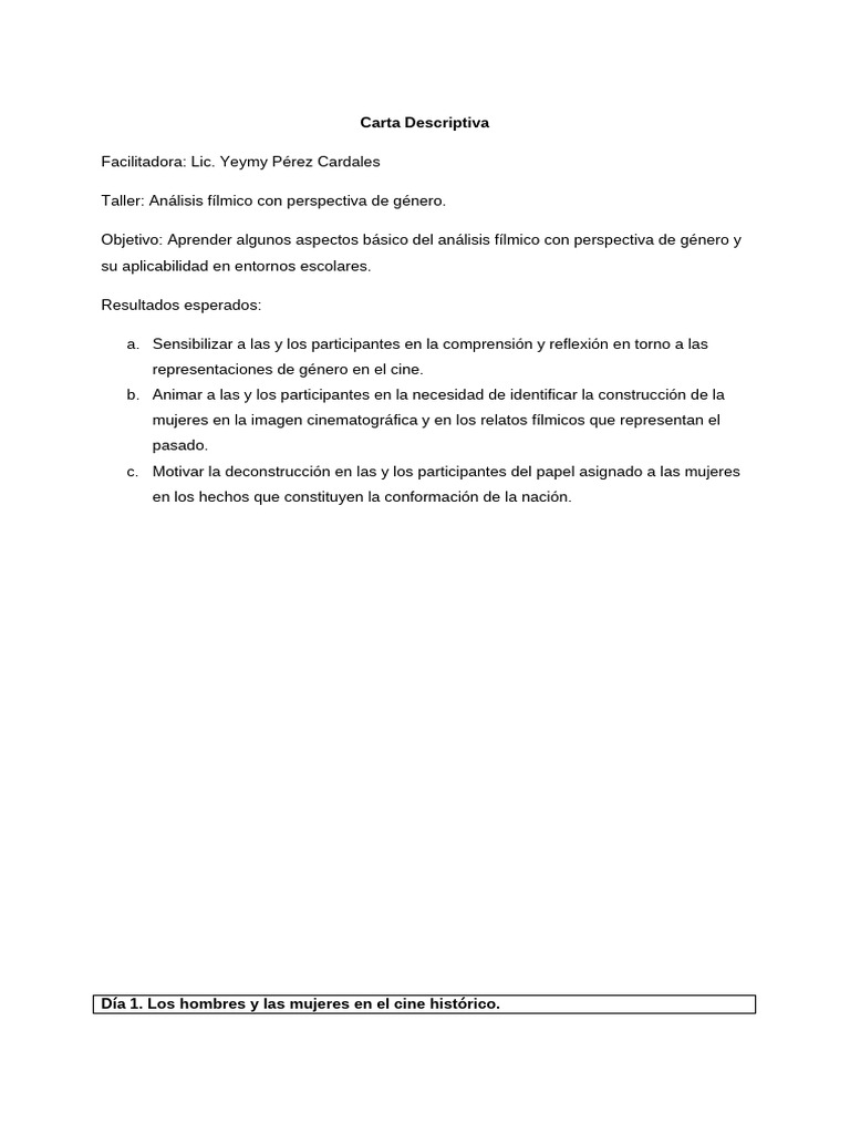 Análisis Fílmico y Género en Educación | PDF | Género | Estudios de género