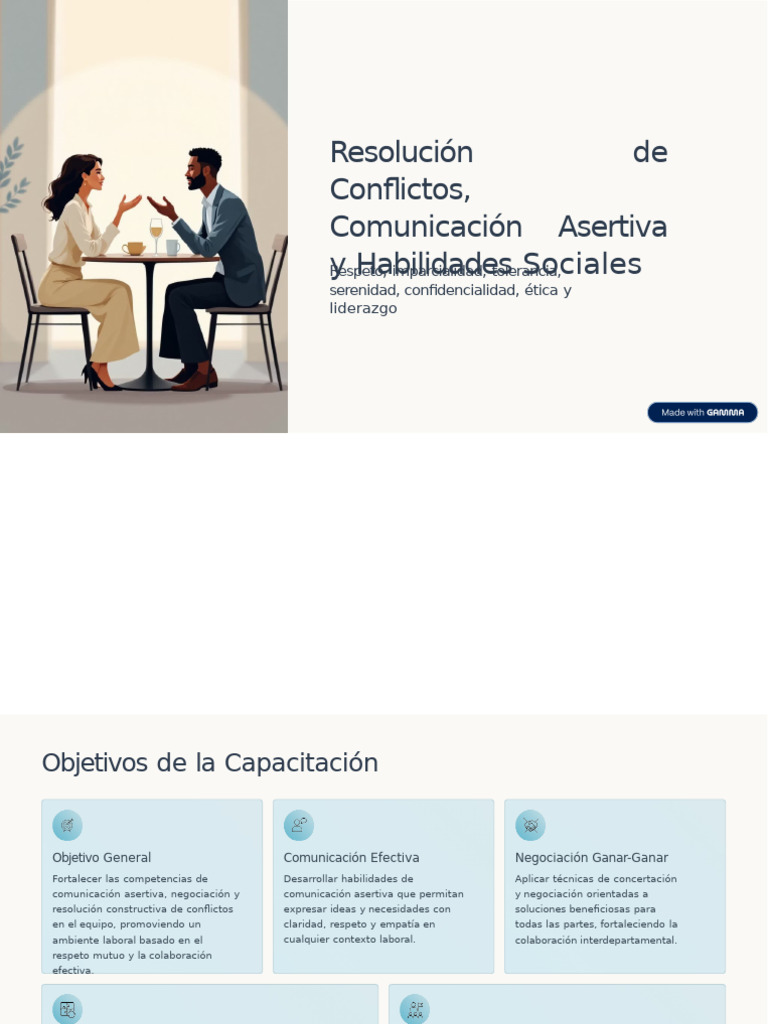 Habilidades de Comunicación y Resolución de Conflictos | PDF ...
