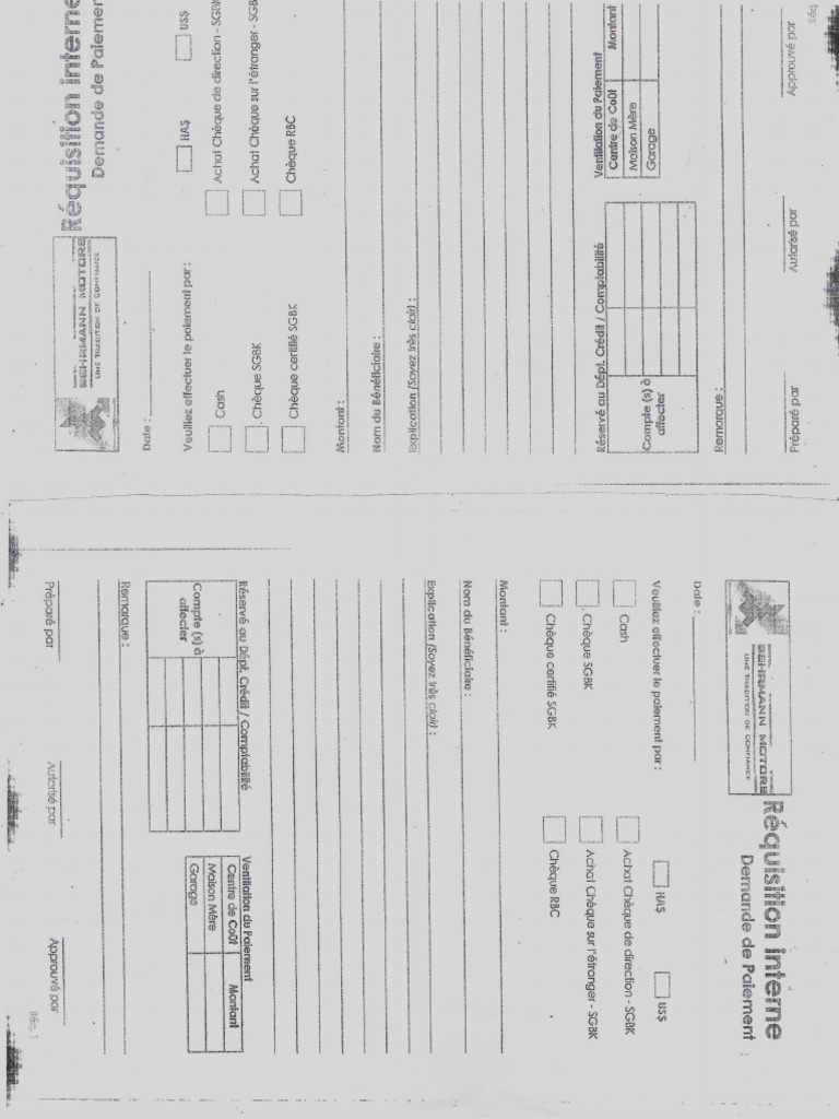 Requisition Cheque | PDF