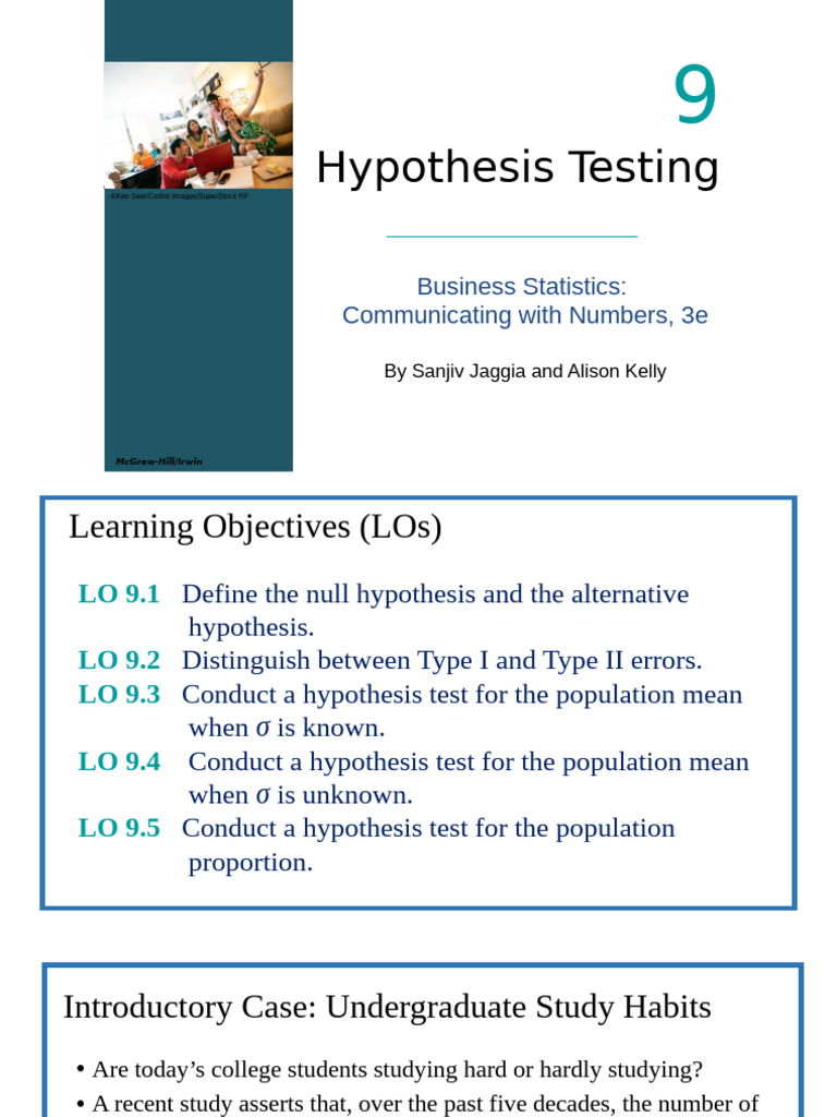 Understanding Hypothesis Testing Basics | PDF | Type I And Type Ii ...