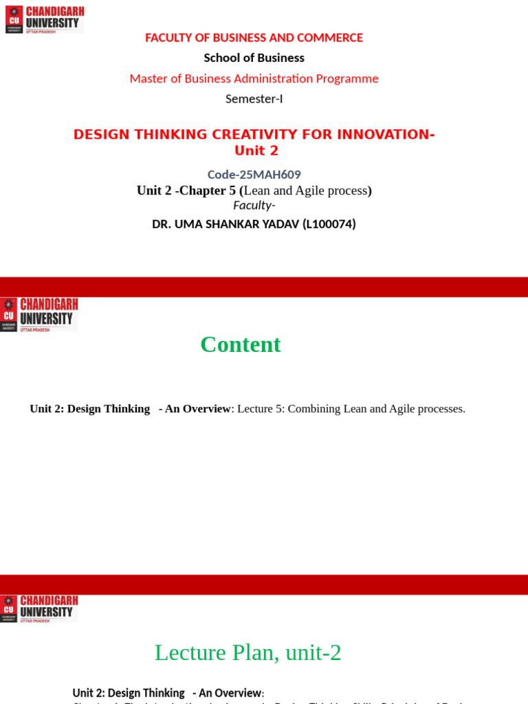 Lean and Agile in Design Thinking | PDF | Agile Software Development ...