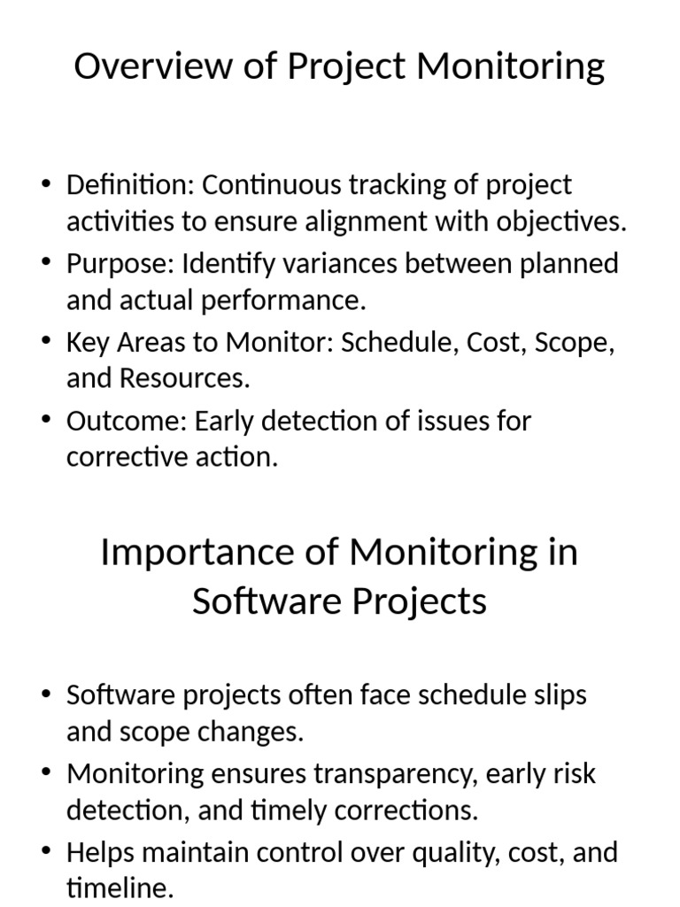 Project Monitoring and Tools Presentation | PDF | Business | Computing