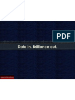 Data in Brilliance Out. Tableau