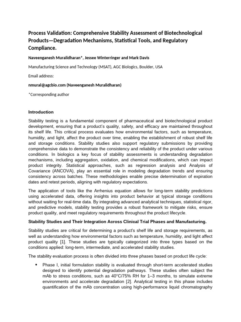 DS Stability Assessment V2 | PDF | Errors And Residuals | Phases Of ...