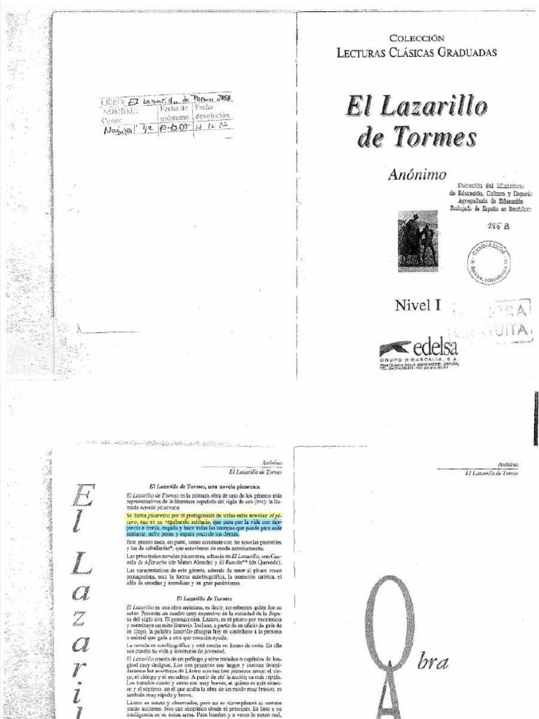 PDF El Lazarillo de Tormes Compress | PDF